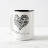 Rettet ist meine Lieblingsrasse - Kaffee Tasse/Tas Zweifarbige Tasse (Vorderseite Links)