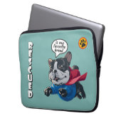 Rettet ist meine Lieblingsrasse | Notebook-Sieb 13 Laptopschutzhülle (Vorderseite Links)