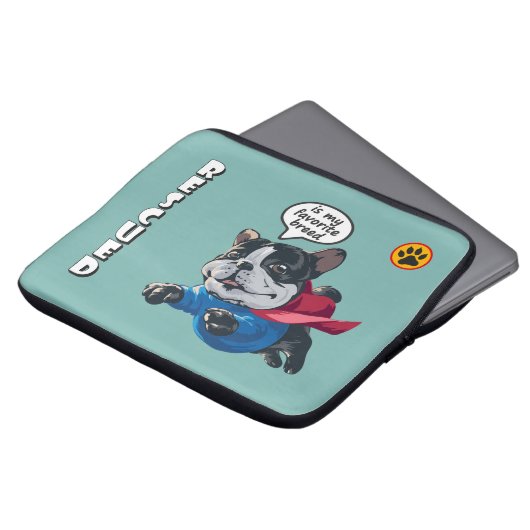 Rettet ist meine Lieblingsrasse | Notebook-Sieb 13 Laptopschutzhülle (Vorne Oben)