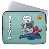 Rettet ist meine Lieblingsrasse | Notebook-Sieb 13 Laptopschutzhülle (Vorderseite)