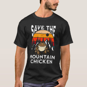 Rettet Mountain Chicken Frösche Retro Amphibien Ha T-Shirt