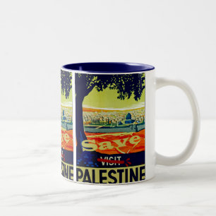Rettet Palästina Zweifarbige Tasse