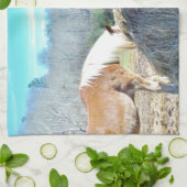 Rettet Pferde, die Heu essen Handtuch (Gefaltet)