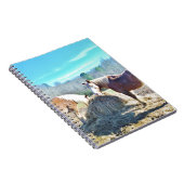 Rettet Pferde, die Heu essen Notizblock (Rechte Seite)