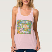 Rettet Terrell-Schule Kunstvolle Gestaltung Tank Top (Vorderseite)