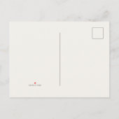 Rettet unser Date Postkarte minimalistisch und ele (Rückseite)