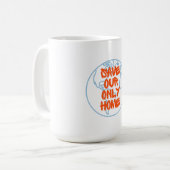 Rettet unser einziges Zuhause Kaffeetasse (Vorderseite Links)