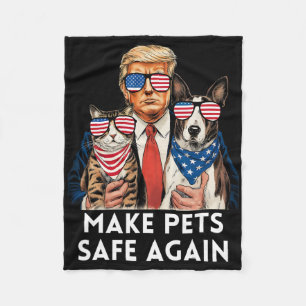 Rettet Unsere Haustiere Wählt Trump Trump Vance Wa Fleecedecke