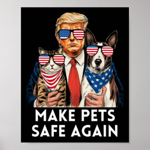 Rettet unsere Haustiere Wählt Trump Trump Vance Wa Poster