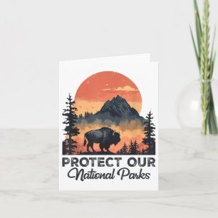 Rettet unsere Nationalparks Resist Service Bison B Karte