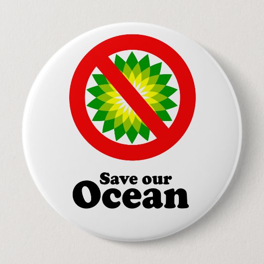 RETTET UNSEREN OZEAN BUTTON (Vorderseite)