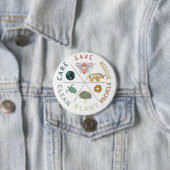 🌎💚 Rettet unseren Planeten 🌿 Button (Beispiel)