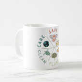🌎💚 Rettet unseren Planeten 🌿 Kaffeetasse (Vorderseite Links)