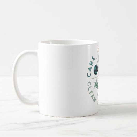 🌎💚 Rettet unseren Planeten 🌿 Kaffeetasse (Links)