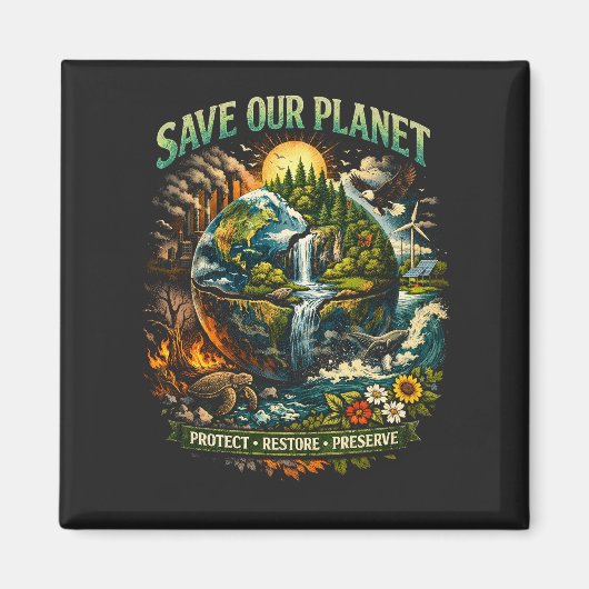 Rettet unseren Planeten Magnet (Vorne)