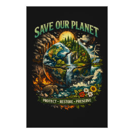 Rettet unseren Planeten Poster