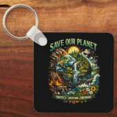 Rettet unseren Planeten Schlüsselanhänger (Vorderseite)