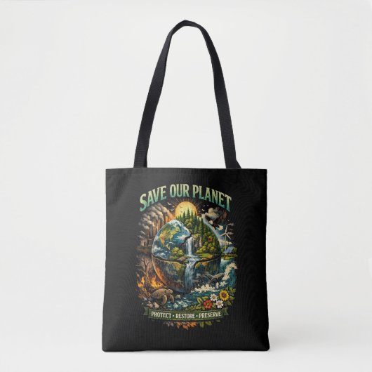Rettet unseren Planeten Tasche (Vorderseite)