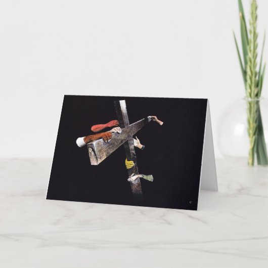 Rettet vor Dunkelheit Feiertagskarte (Vorderseite)