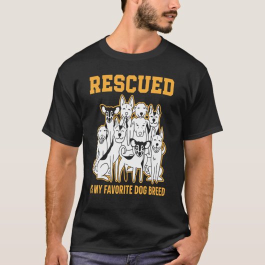 Rettet wird mein Lieblingshund Tierrettung T-Shirt (Vorderseite)