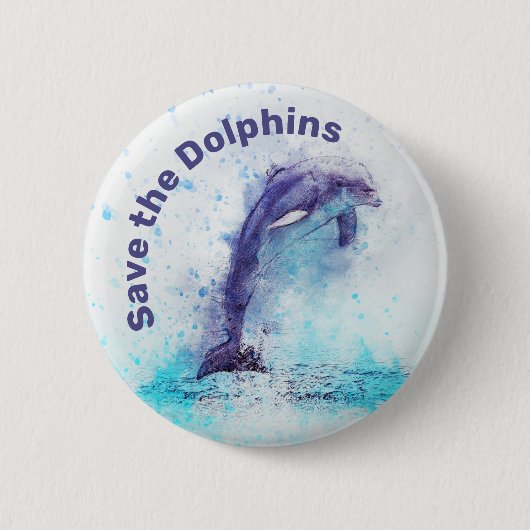 Rettetest des Buttons "Delphine Animal Rights" (Vorderseite)
