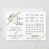 rettetest des Hochzeitstages "Grünes Meer" Einladung (Vorderseite)