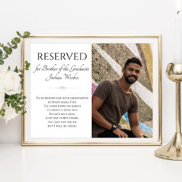 Rettetest eines Sitzes Brothers of Graduate Foto M Poster