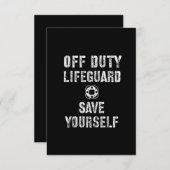 Rettetest für den Bademeister Begleitkarte (Vorne/Hinten)