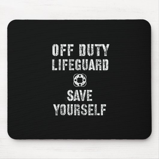 Rettetest für den Bademeister Mousepad (Vorne)