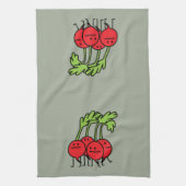 Rettich-glückliches Bündel - Rettiche, die Geschirrtuch (Vertikal)