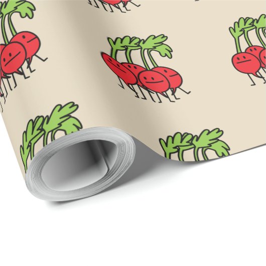 RETTICH-Gruppe organi des Rettich-glücklichen Geschenkpapier (Rolleneckpunkt)