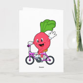 Rettich mit Fahrrad Karte (Rückseite)