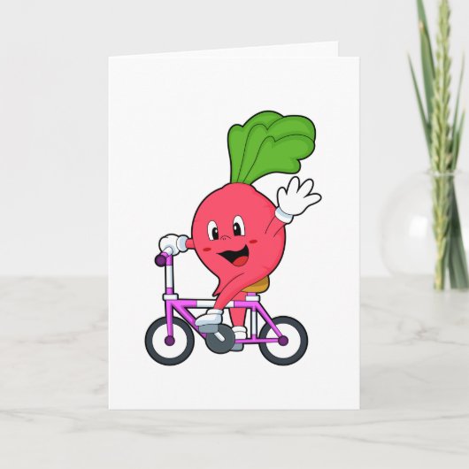 Rettich mit Fahrrad Karte (Vorderseite)