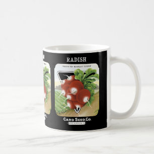 Rettich-Samenpackungsetikett Kaffeetasse