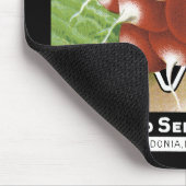 Rettich-Samenpackungsetikett Mousepad (Ecke)