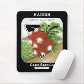 Rettich-Samenpackungsetikett Mousepad (Mit Mouse)