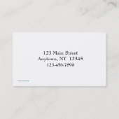 Rettich-Visitenkarte Visitenkarte (Rückseite)