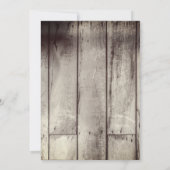 Rettiring Gone Fishin' Holzschuppen anpassbar Einladung (Rückseite)