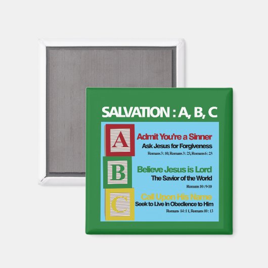 Rettung ABC Magnet (Vorderseite/Rückseite)