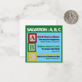 Rettung ABC Mitteilungskarte (Vorderseite/Rückseite Beispiel)