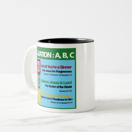 Rettung ABC Zweifarbige Tasse (Vorderseite Links)