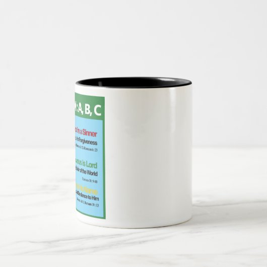 Rettung ABC Zweifarbige Tasse (Mittel)