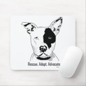 Rettung. Adoptier. Advocate Mouse Pad Mousepad (Mit Mouse)