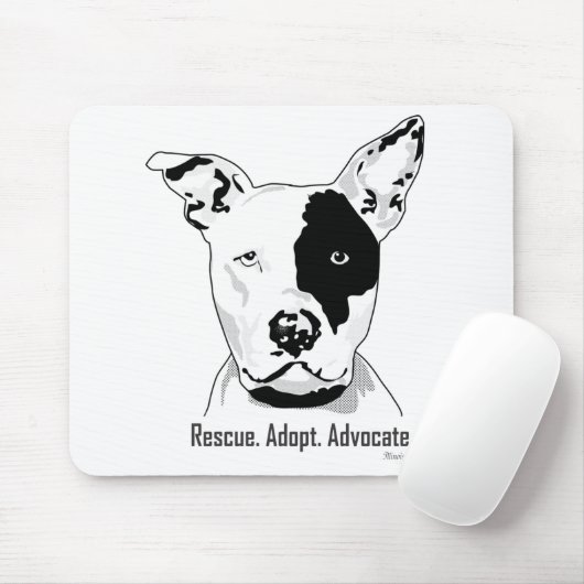 Rettung. Adoptier. Advocate Mouse Pad Mousepad (Mit Mouse)