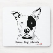 Rettung. Adoptier. Advocate Mouse Pad Mousepad (Vorne)