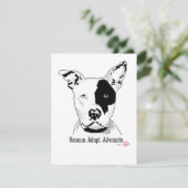 Rettung. Adoptier. Blankkarte des Advocates (Stehend Vorderseite)