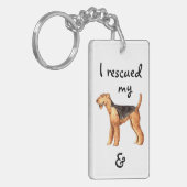 Rettung Airedale Schlüsselanhänger (Vorderseite links)