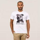 Rettung American Bulldog Pit Bull Terrier Portrait T-Shirt (Vorne ganz)