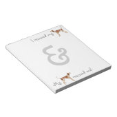 Rettung American English Coonhound Notizblock (angewinkelt)