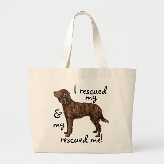 Rettung American Water Spaniel Jumbo Stoffbeutel (Vorne)